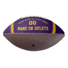 2 Photos, Personalised Football, Purple and Gold