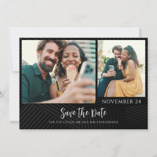 2 Photos Script Wedding Save The Date