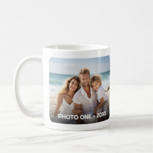 2 Photos - Trendy Minimal Design with Year Coffee Mug
