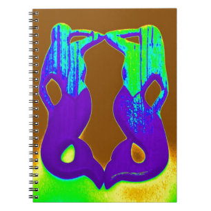 2 purple mermaids notebook