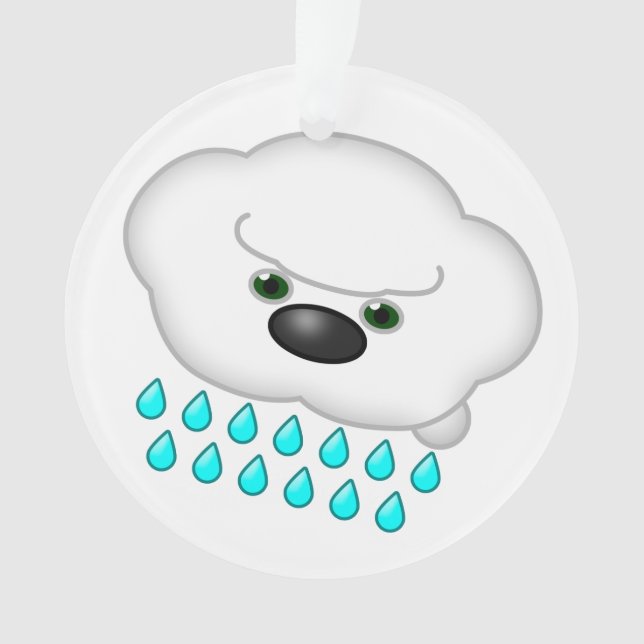 2 Raining Dog Clouds - Reversible Ornament (Front)