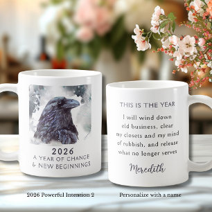 2. Raven 2026 Year of Change Powerful Intention Coffee Mug