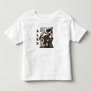 2 Rex Dinosaur Birthday T-Shirt
