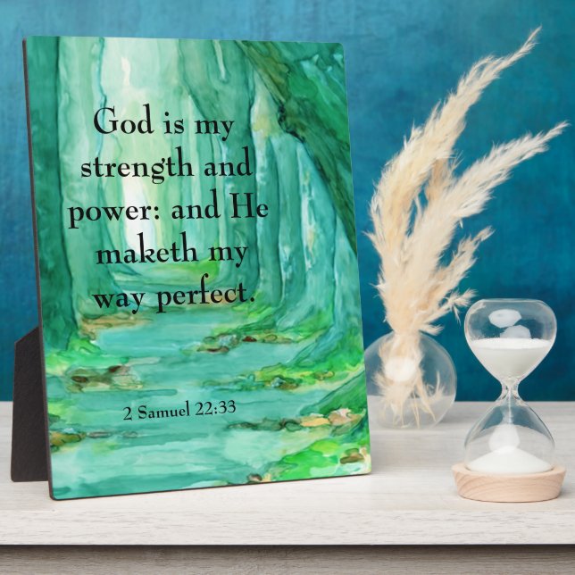 2 Samuel 22:33   Plaque (Side)