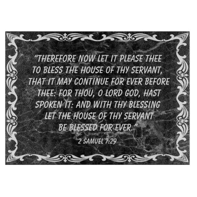 2 Samuel 7:29 Cutting Board (Front)