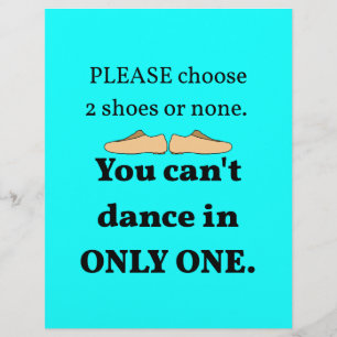 2 Shoes or None Cyan Flyer