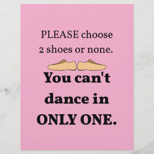 2 Shoes or None Light Pink Flyer