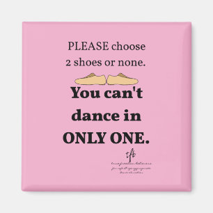 2 Shoes or None Light Pink Magnet
