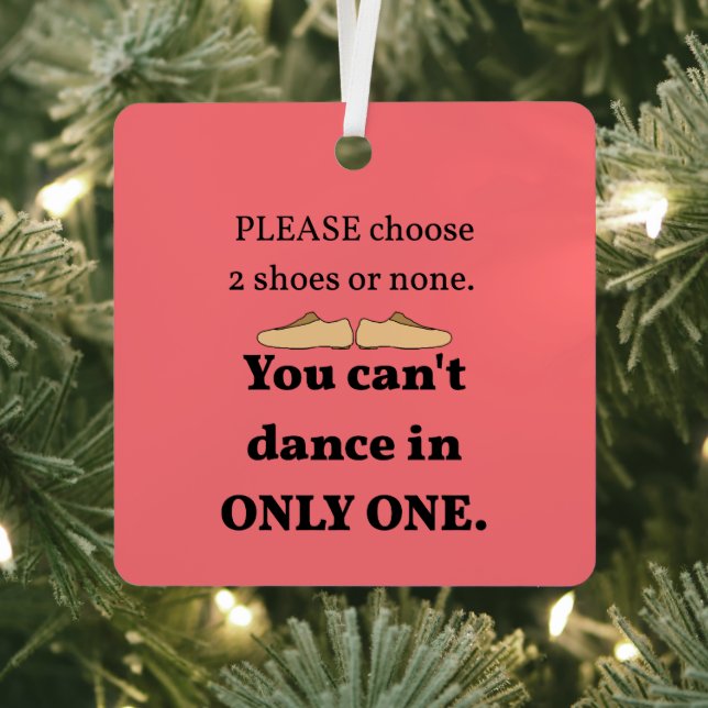 2 Shoes or None Pacific Salmon Metal Tree Decoration (Insitu)