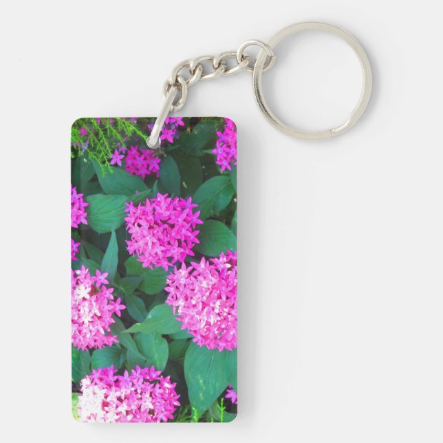 2 side Printed DIY easy add or replace photo image Key Ring (Back)