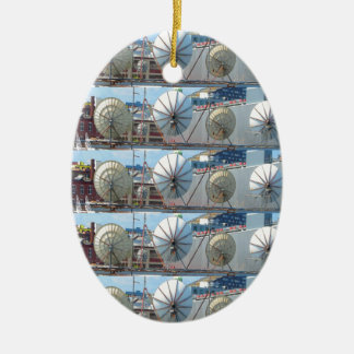 2 side printed Ornaments Boston Dish Antenna