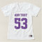 2 Side PURPLE SILVER WHITE Womens Football Jersey