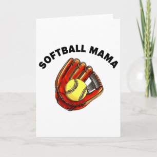 2 Side Softll Mama My Girl Might Not Always Swing  Card