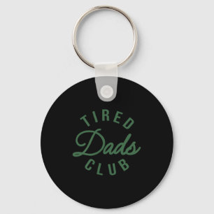 2 Side Tired Dads Club Construction Car Track Key Ring