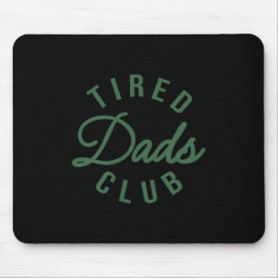 2 Side Tired Dads Club Construction Car Track Mouse Pad