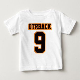 2 Side WHITE BLACK ORANGE Lap Shirt Football Baby