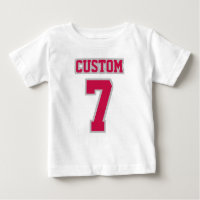 2 Side WHITE CRIMSON SILVER Tutu Football Babywear
