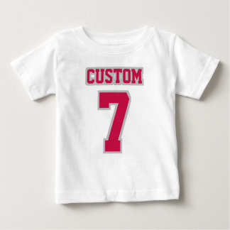 2 Side WHITE CRIMSON SILVER Tutu Football Babywear Baby T-Shirt