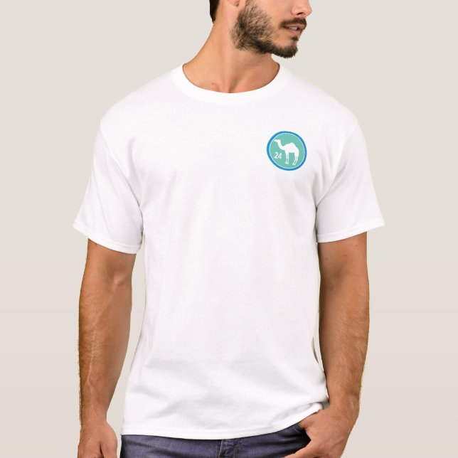 2 Sided - 24 Hour Camel Circle Sobriety Shirt  (Front)