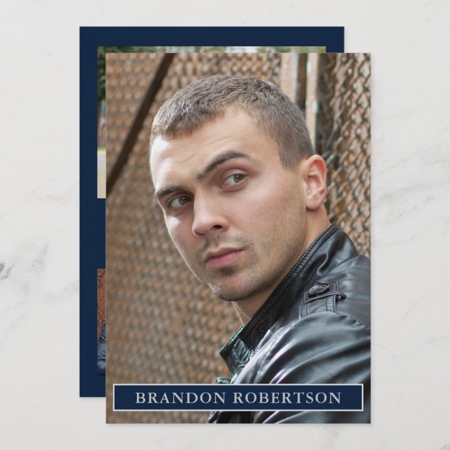 2 Sided 5 Photo Actor Model 5x7 Comp/Zed Template (Front/Back)