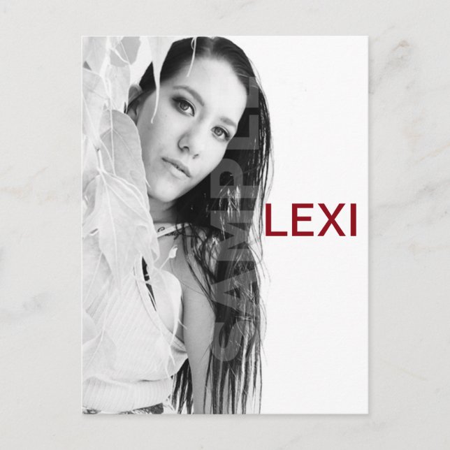 2-Sided Actor & Model Headshot Comp Postcard (Front)