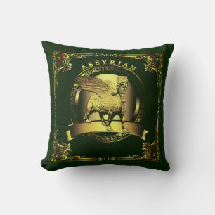 2-sided colour pillow with lamassu print