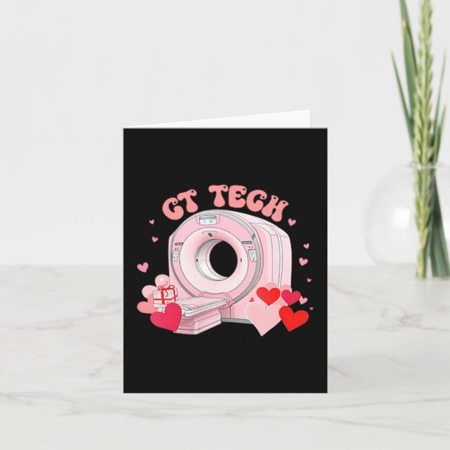 2 Sided Cuds Favourite CT Tech Radiology Valentine Card (Front)