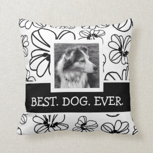 2 Sided Cute Flower Pattern with Instagram Photos Cushion