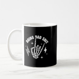 2 Sided Doing Dad Funny Skeleton Toilet Fathers Coffee Mug