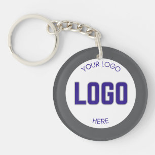 2 sided Logo on Clean Company Business Key Ring
