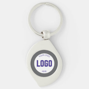 2 sided Logo on Clean Company Business Key Ring