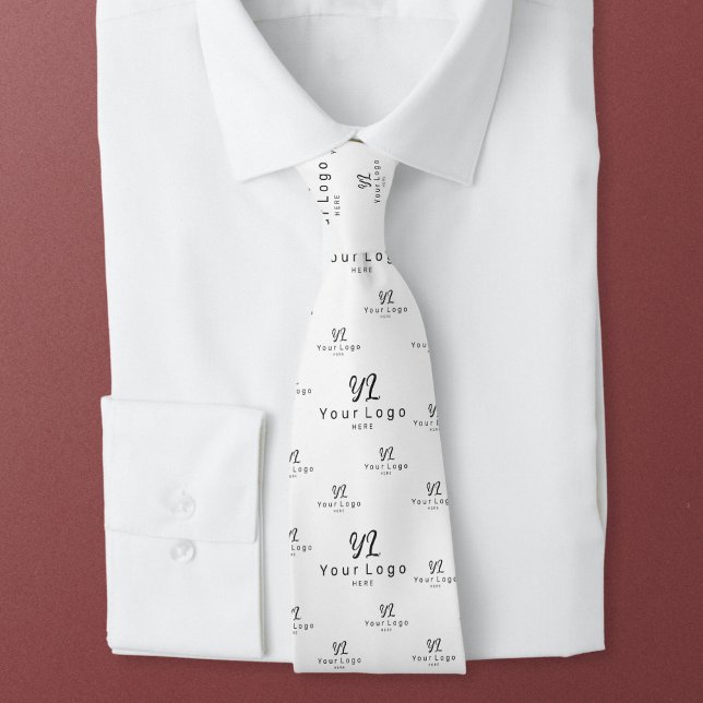 2 sided Logo pattern Business Brand Employee Staff Tie (Creator Uploaded)