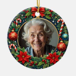 2 sided Memorial Christmas Ceramic Ornament