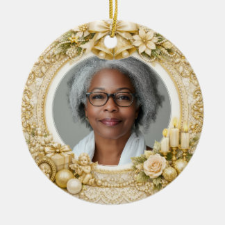 2 sided Memorial Christmas Ceramic Ornament