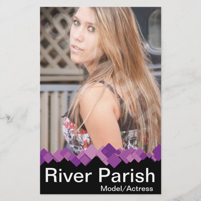 2 sided Model Headshot Cards Models Actors (Front)