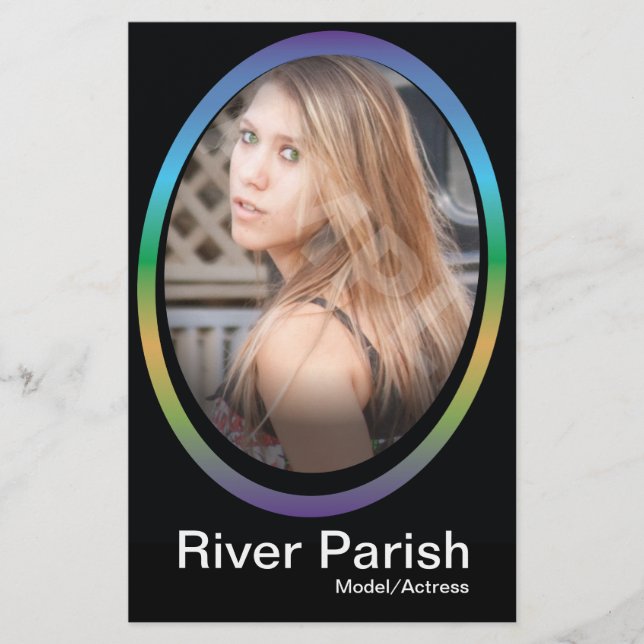 2 sided Model Headshot Cards Models Actors (Front)