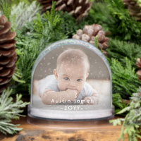 2 Sided Modern Photo & White Text Overlay Keepsake