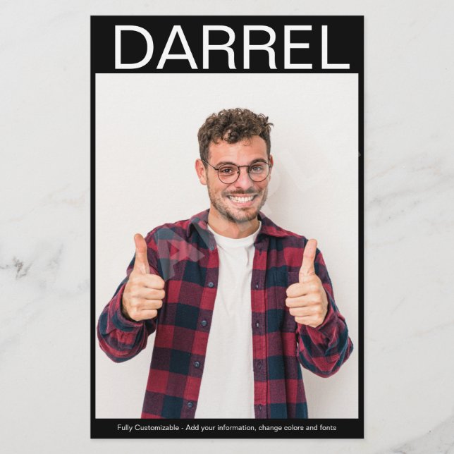 2 sided Photo Comp Zed Card Actor  (Front)