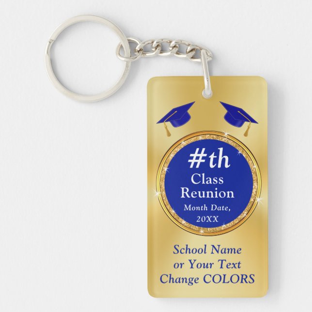 2 Sided Photo, Personalised CLASS REUNION Gifts,  Key Ring (Front)