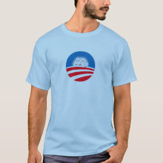 2 sided Pro-Obama D&D crowd (blue) T-Shirt