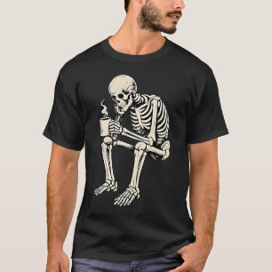 (2 Sided) Waiting On Parts Mechanic Skeleton Auto T-Shirt
