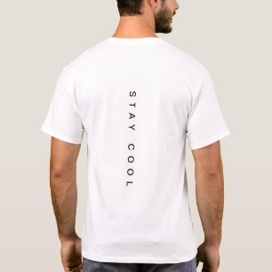 2 Sided Whimsical Stay Cool Tiger Chinese Symbol T T-Shirt