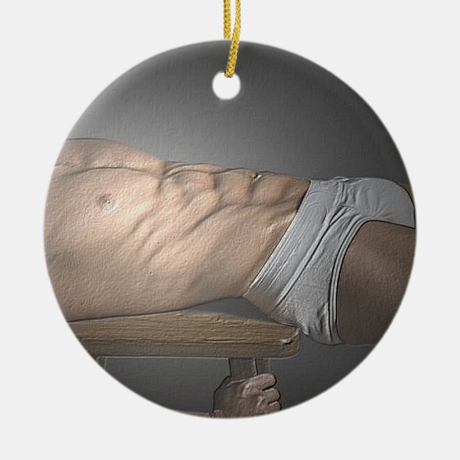 2-Sided White Briefs Ornament (Front)