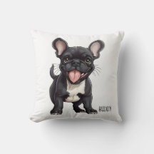 2 sided With custom text, Frenchie puppy