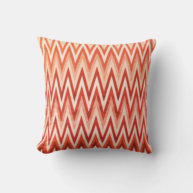 2 Sides 2 Colours Rustic Fall Colour Chevron Patte Cushion (Front)