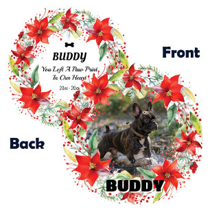 2-sides Pet Memorial Christmas Ornament