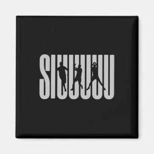 (2 Sides) Siuuu Soccer Footll Present Boys Men Wom Magnet