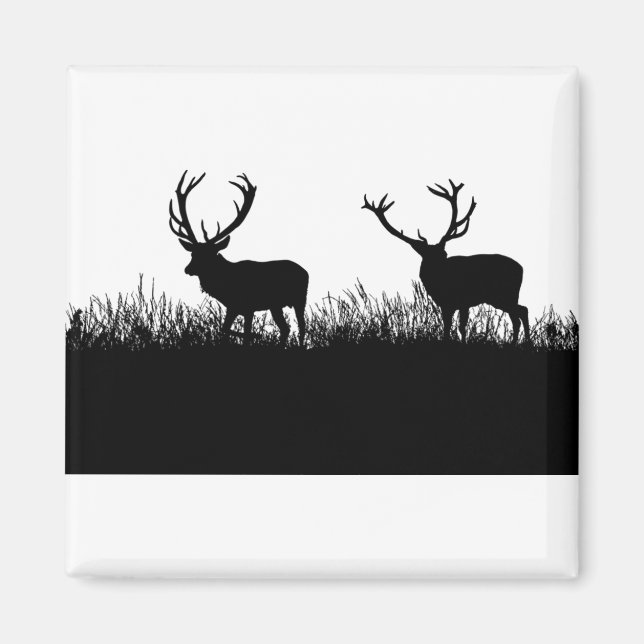 2 Stag picture Magnet (Front)