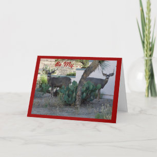 2 Stags Valentine Card