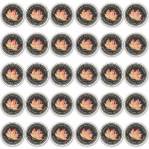 2" Standard Mason Jar Lid Label Maple Syrup